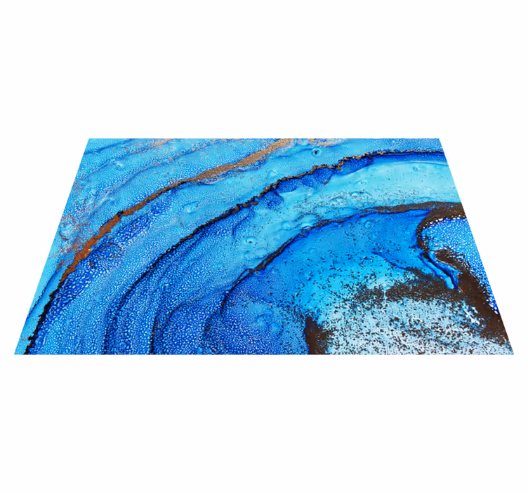 Tapete de vinil mármore motivo de ondas do oceano - TenStickers