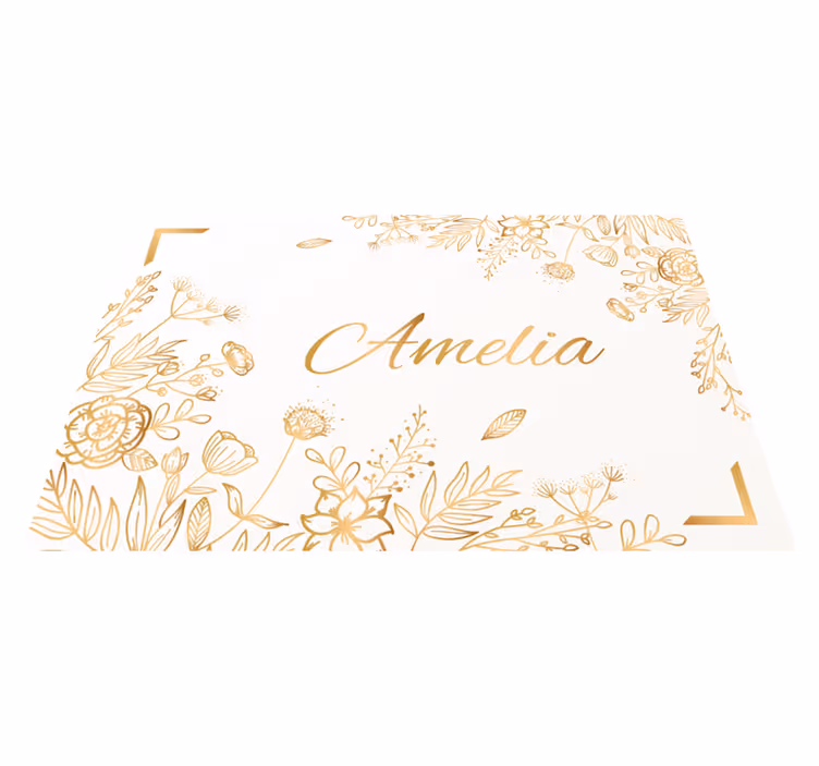 Tapete vintage dourado lindo - TenStickers