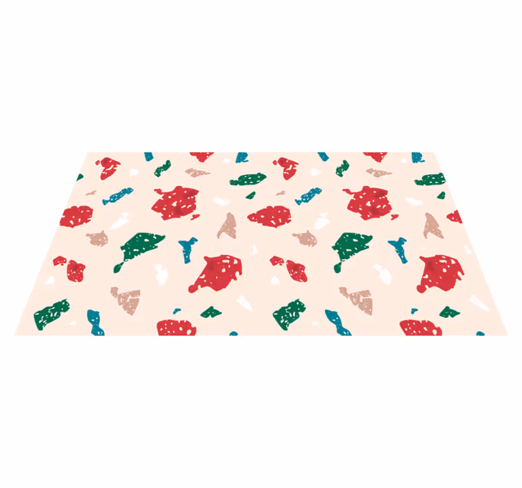 Tapete vinílico outras texturas design de terrazzo colorido - TenStickers
