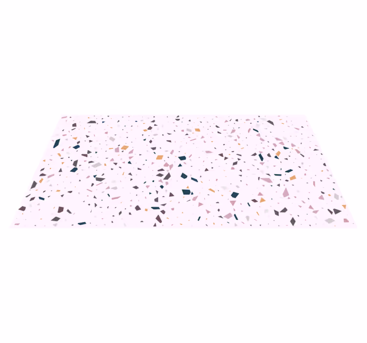 Tapete de vinil mármore fragmentos geométricos coloridos - TenStickers