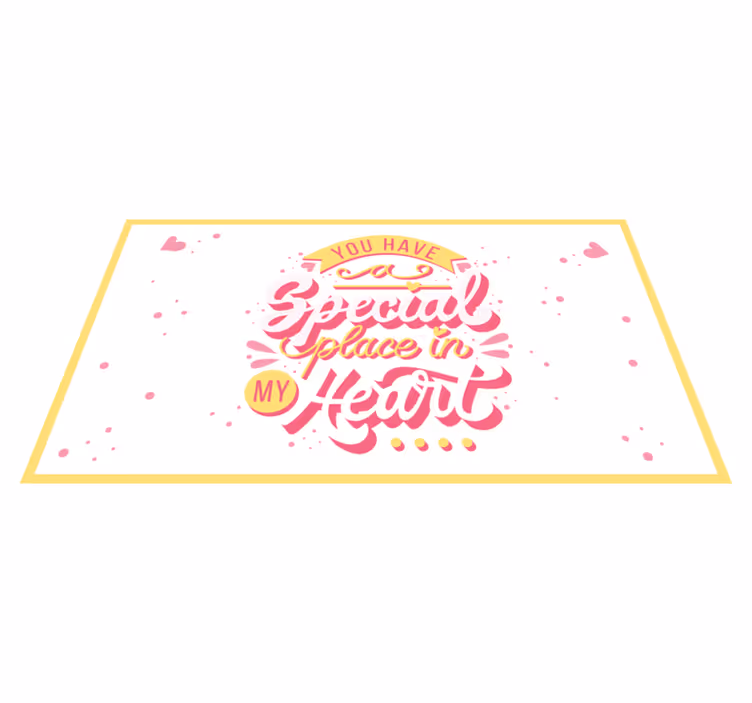 Você tem um tapete especial personalizado - TenStickers