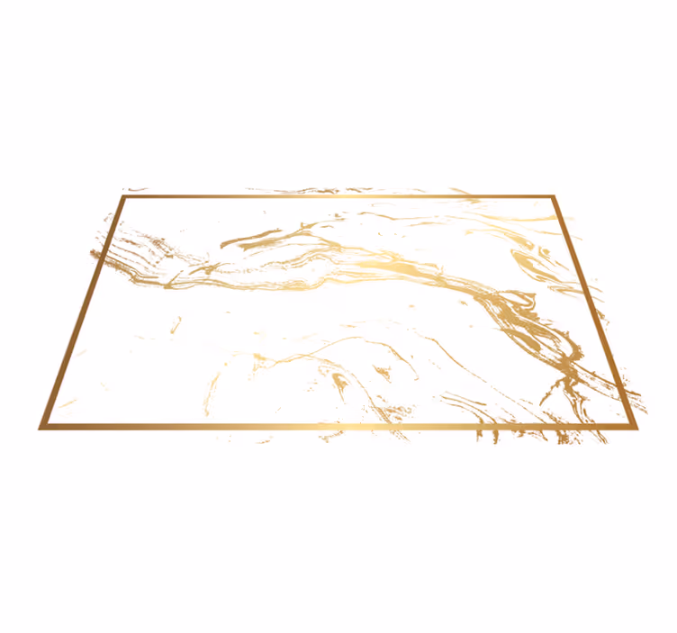 Tapete de vinil com textura de efeito mármore branco e dourado - TenStickers