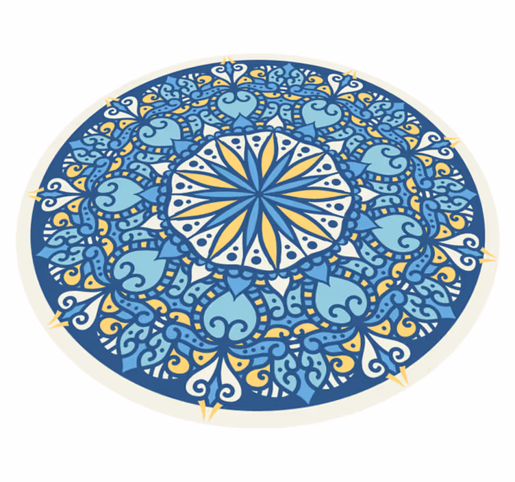Tapete de vinil de mandala em mosaico circular - TenStickers