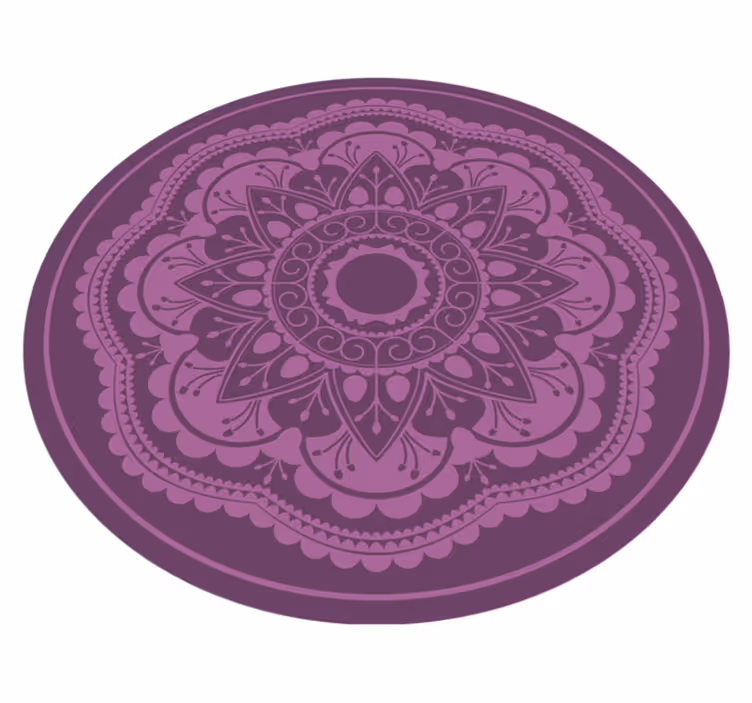 Mandala grande no tapete de vinil mandala do meio - TenStickers