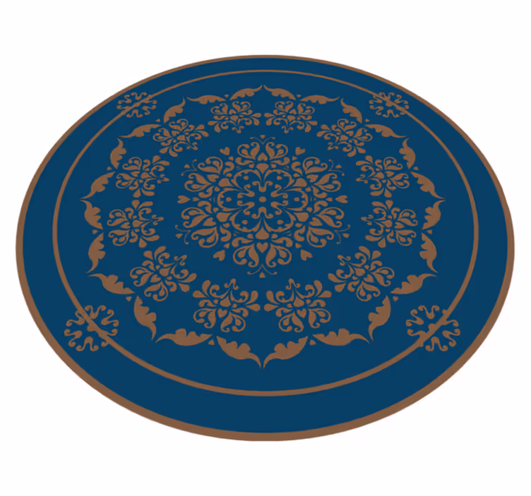 Grande tapete de mandala de vinil à moda antiga - TenStickers