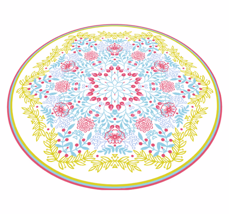 Tapete de vinil de mandala creme cigano - TenStickers