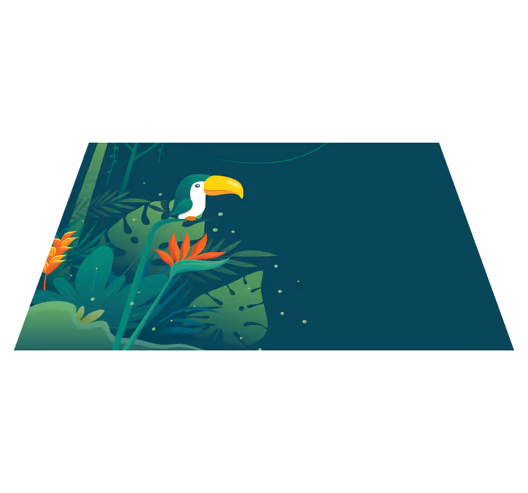 Tapete personalizado pássaro tucano - TenStickers