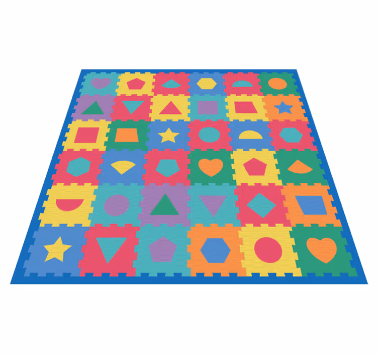 Imitação de borracha geométrica para brincar de bebê - TenStickers