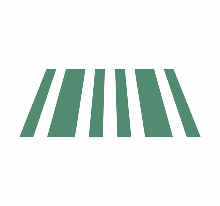 Tapete vinílico às risca listras verdes e brancas - TenStickers