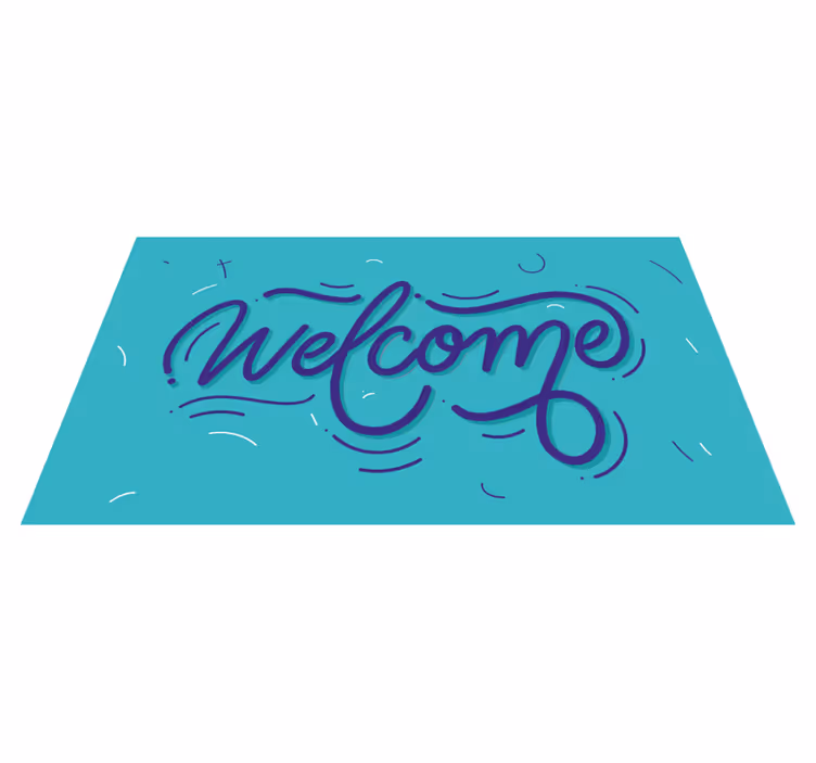 Tapete de conceito de letras de boas-vindas criativo - TenStickers