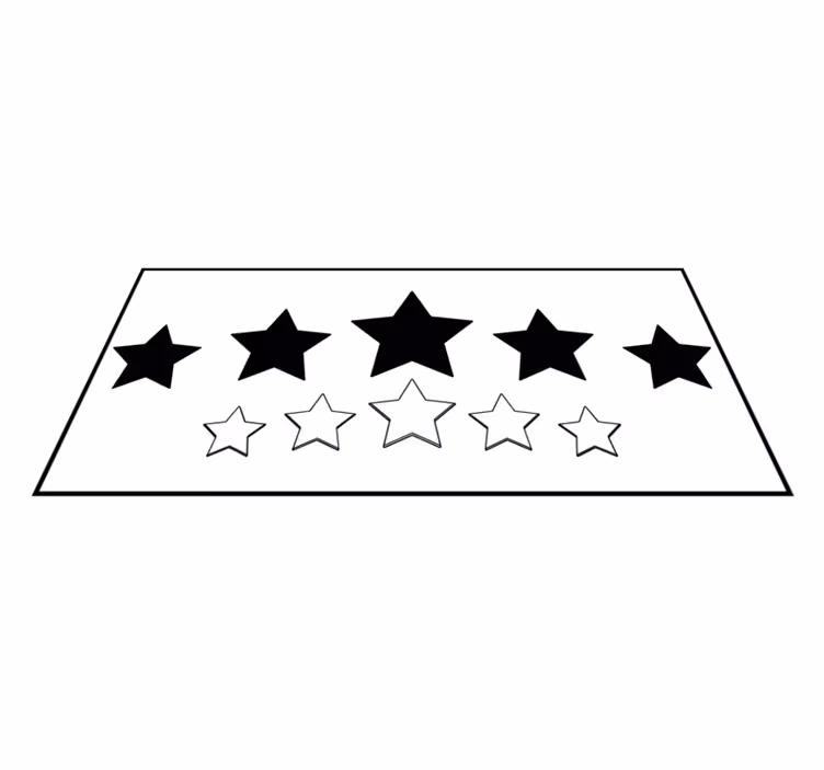 Grandes estrelas negras no hall de entrada - TenStickers