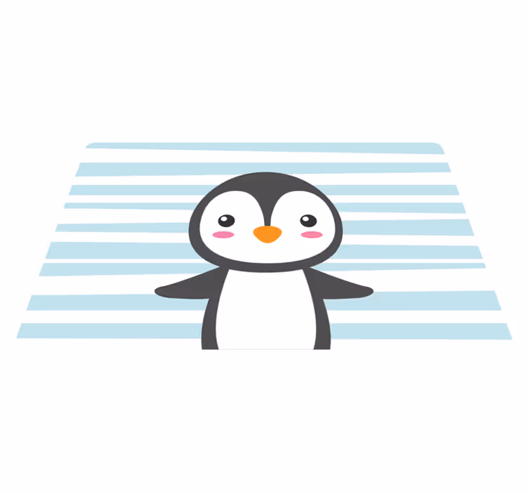 Tapete de vinil animal pinguim feliz - TenStickers