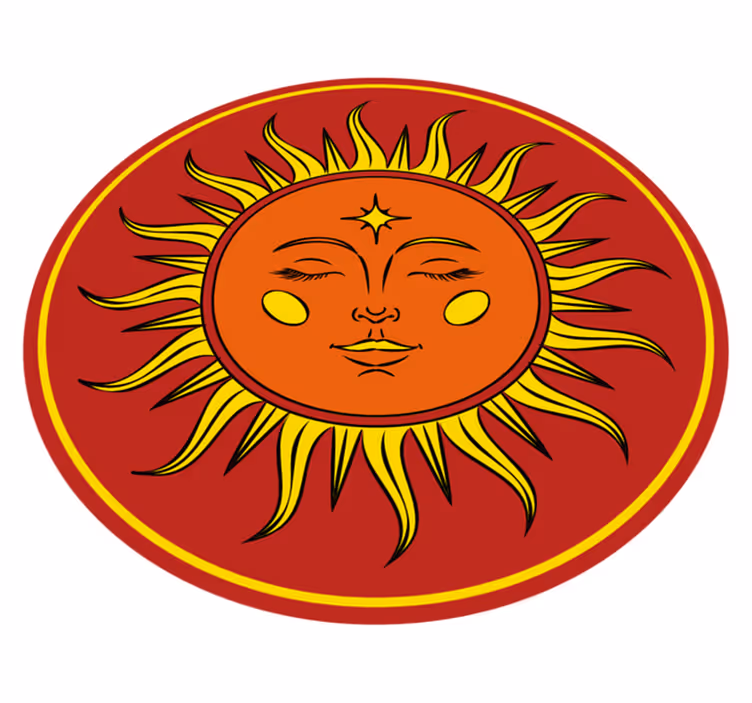 Sol com tapete vintage - TenStickers