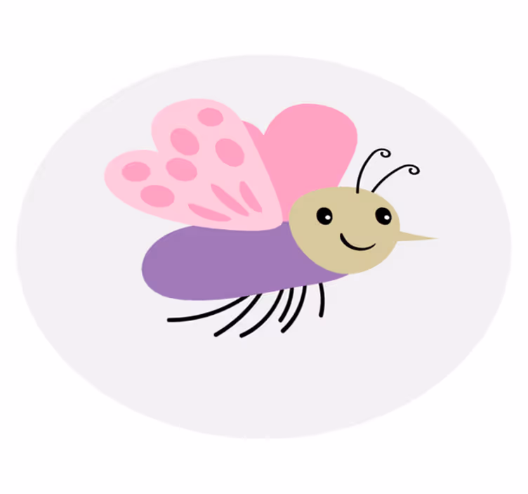 Borboleta com um tapete de animal de nariz comprido - TenStickers