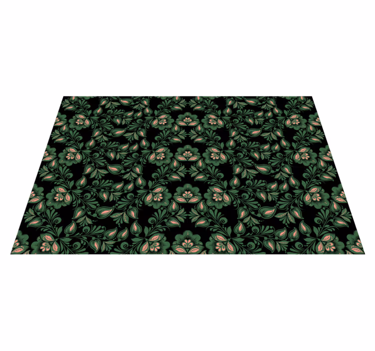 Tapete étnico estilo russo floral - TenStickers