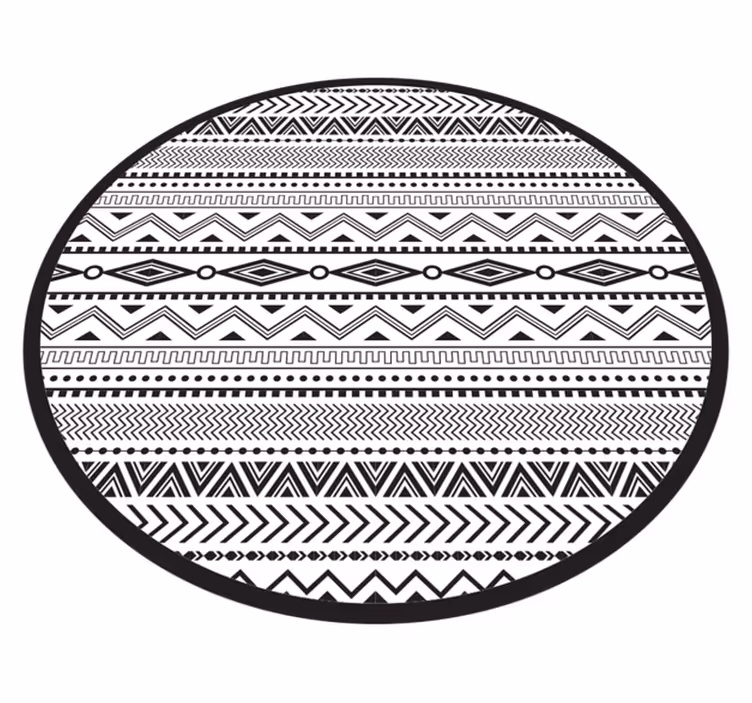 Tapete étnico de padrão geométrico tribal - TenStickers