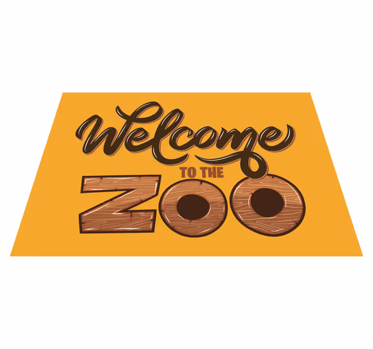 Bem-vindo ao nosso tapete moderno do zoológico - TenStickers