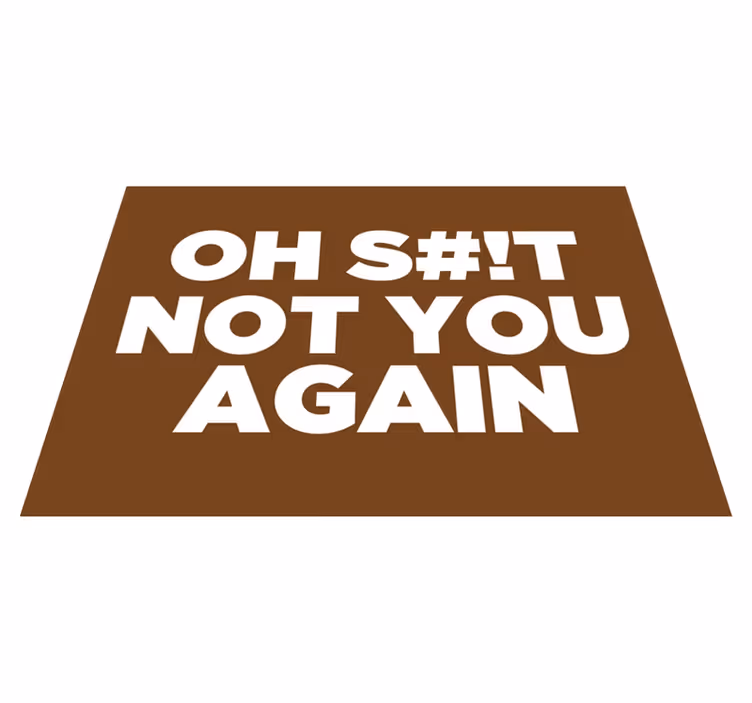 Tapete vinílico hall de entrada ah, você de novo não - TenStickers