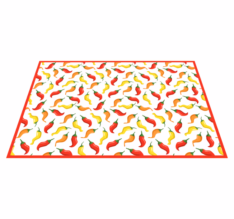 Chão de cozinha de vegetais amarelo e laranja - TenStickers