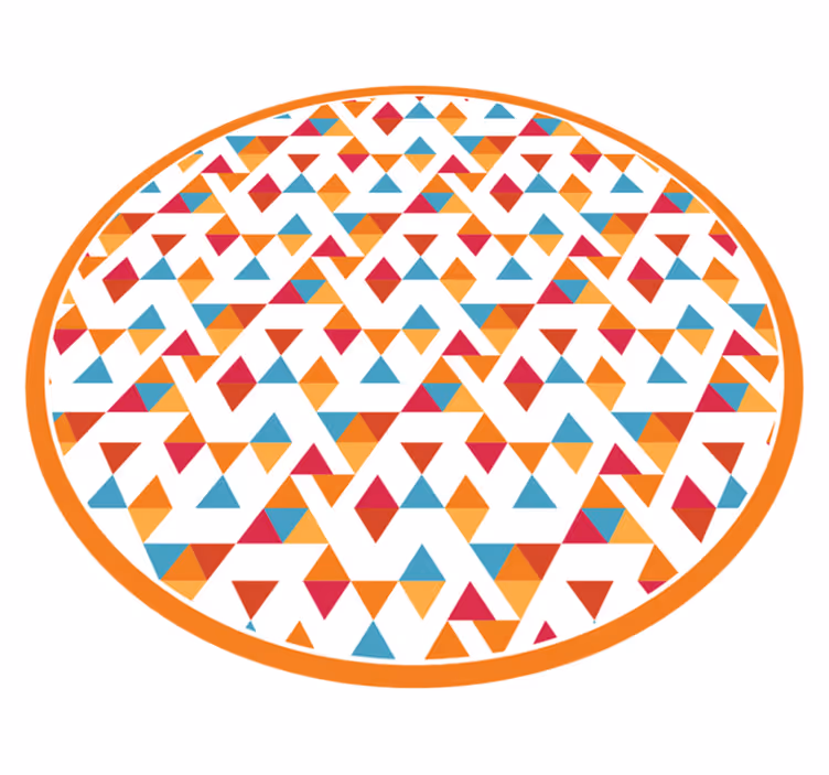 Tapete geométrico de arte em forma de diamante - TenStickers