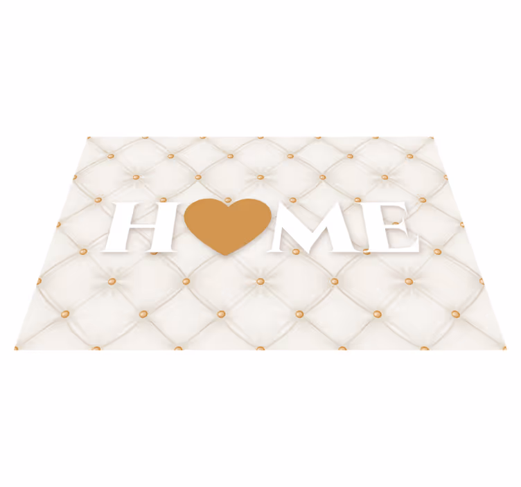 Tapete acolchoado branco personalizado - TenStickers