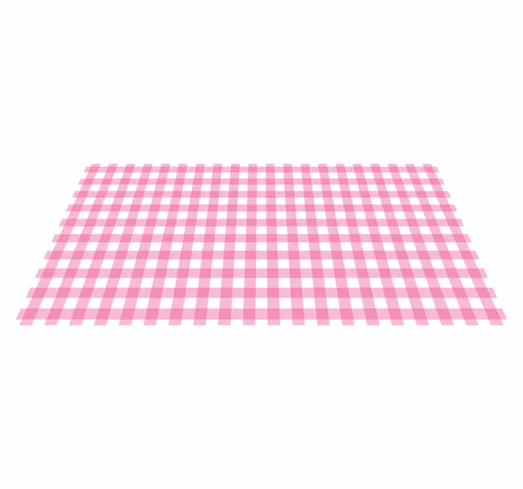 tapete em vinil retangular estampado rosa e branco - TenStickers