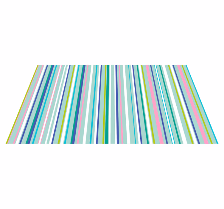 Tapete vinílico às risca padrões elegantes multicoloridos - TenStickers