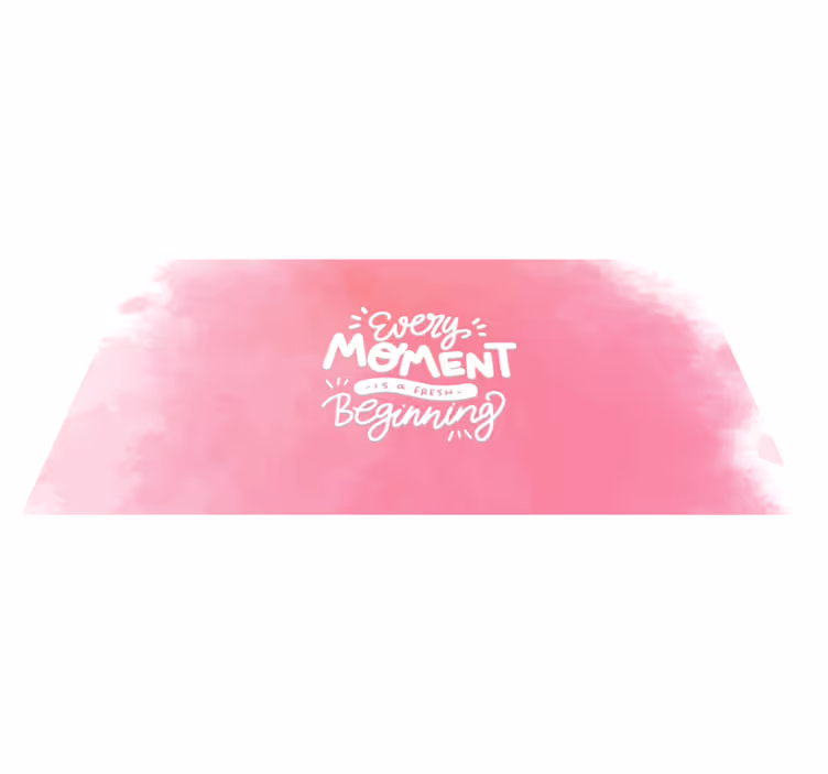 Tapete vinílico frases e textos cada instante novo - TenStickers