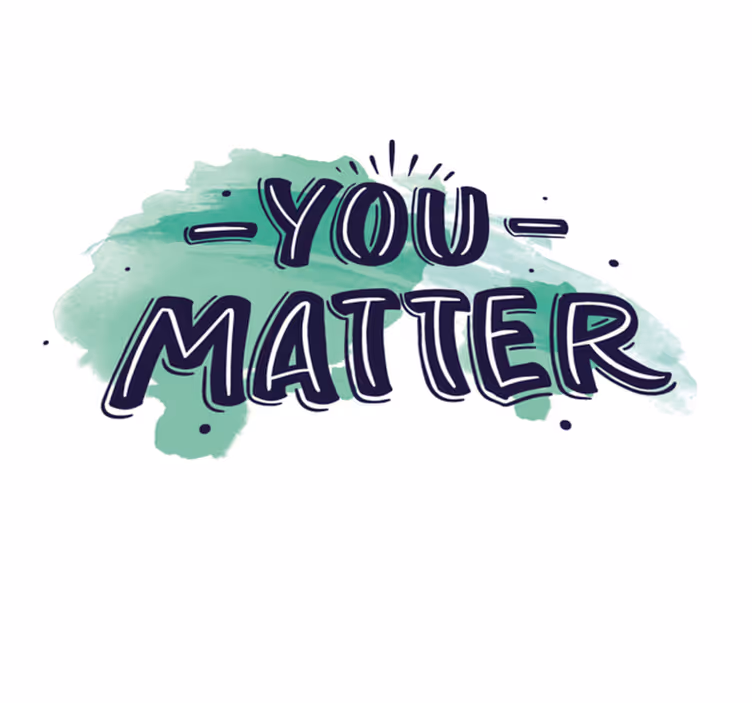 Tapete vinílico frases e textos você importa - TenStickers