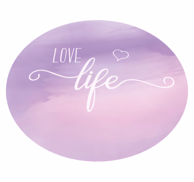 Tapete vinílico frases e textos valorize a vida - TenStickers
