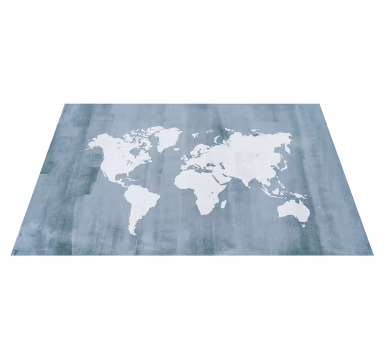 Tapete de mapa-múndi com textura de pedra azul claro - TenStickers