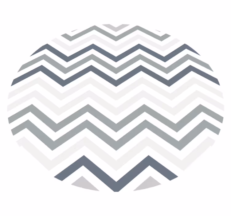 Tapete vinílico às risca padrão chevron - TenStickers