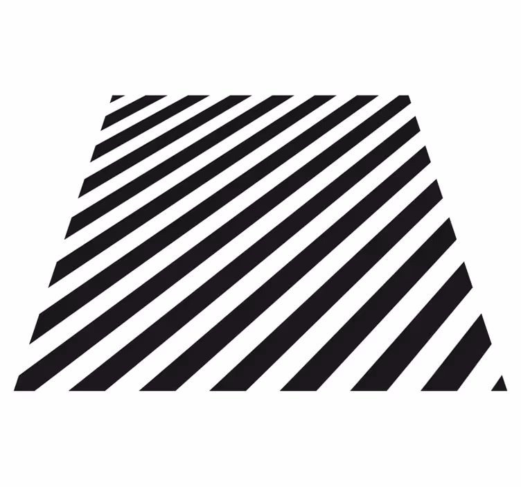Tapete de vinil quadrado preto e branco diagonal - TenStickers