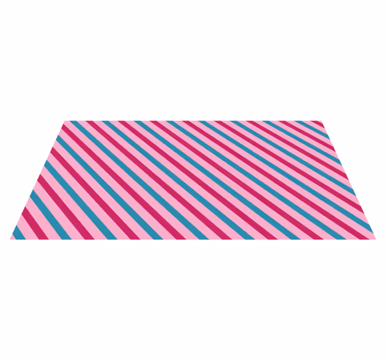Tapete vinílico às risca azul e rosa diagonal - TenStickers