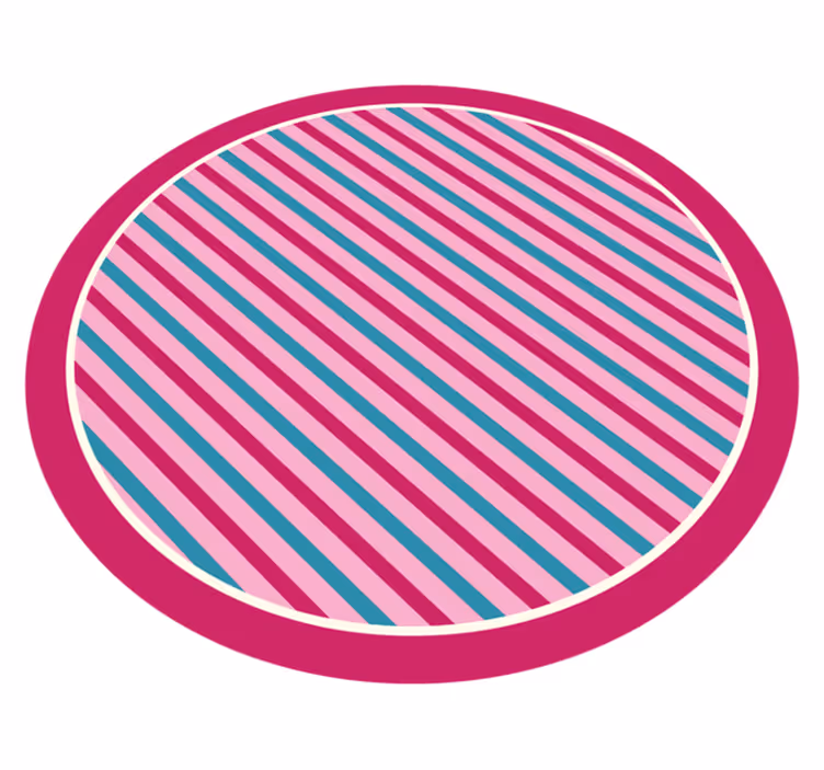 Tapete vinílico às risca rosa e azul vertical - TenStickers