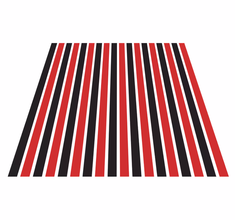 Tapete vinílico às risca vermelho e preto - TenStickers