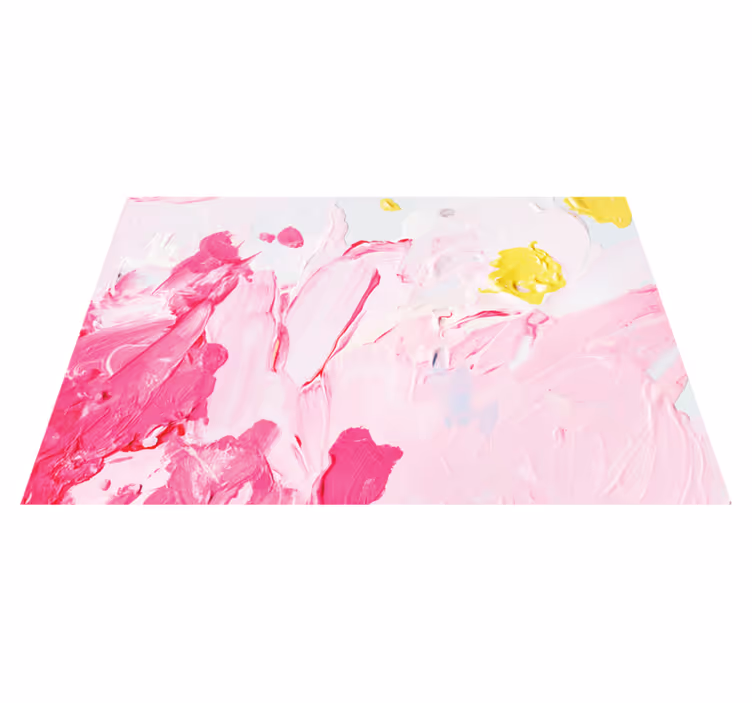 Tapete vinílico juvenil com redemoinhos abstratos em rosa - TenStickers