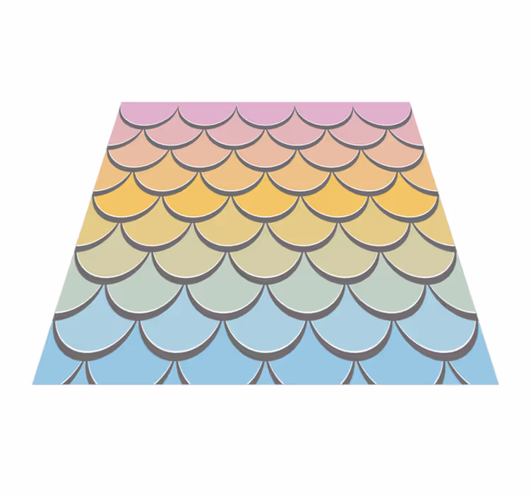 Tapete vinílico outras texturas escamas de peixe pastel - TenStickers