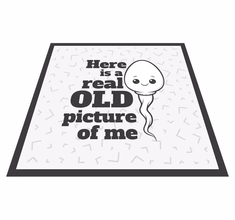 Tapete vinílico frases e textos foto antiga real de esperma - TenStickers