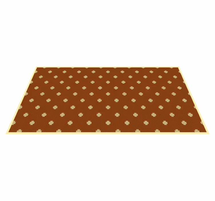 Tapete vinílico outras texturas floral ocre clássico - TenStickers
