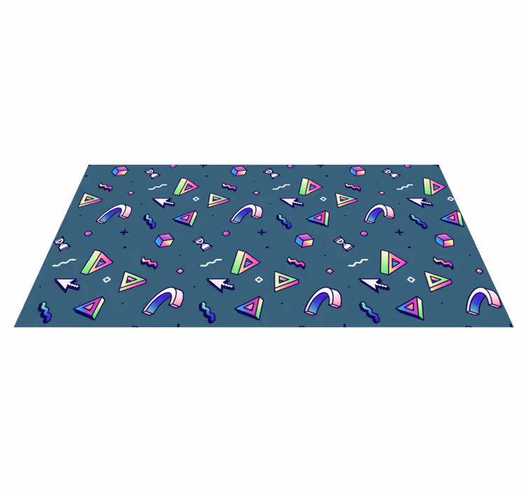 Tapete vinílico texturas respingos de cores geométricas - TenStickers