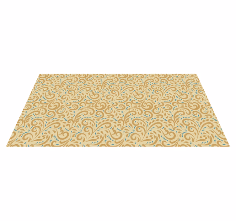 Tapete vinílico para gabinete Mão desenhada vintage floral padrão - TenStickers