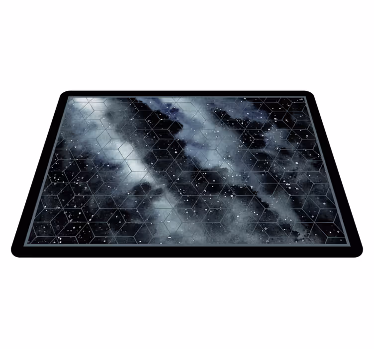 Tapete vinílico juvenil padrão de galáxia hexagonal - TenStickers