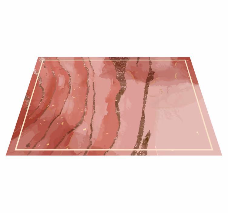 Tapete de vinil mármore elegantes redemoinhos rosa - TenStickers