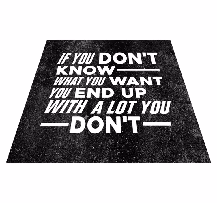 Tapete de vinil personalizado com citações motivacionais do clube - TenStickers