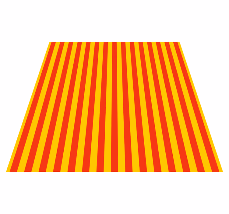 Tapete vinílico às risca vertical vermelho e amarelo - TenStickers