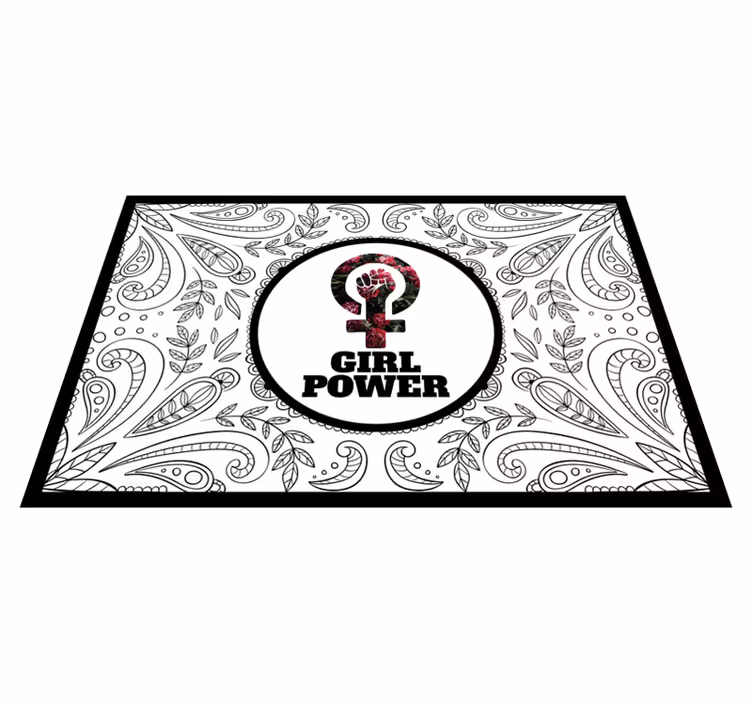 Tapete vinílico frases e textos declaração de poder feminino - TenStickers