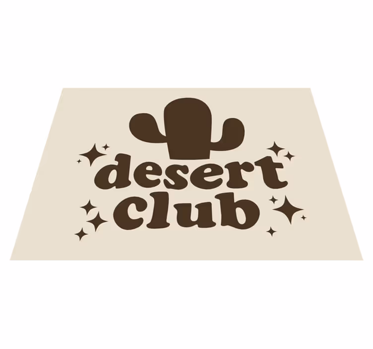 Tapete psicodélico da sala de estar do clube do deserto - TenStickers
