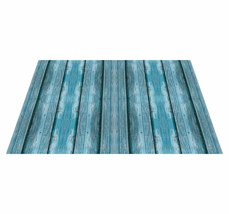Tapete de vinil com efeito de textura de madeira azul - TenStickers