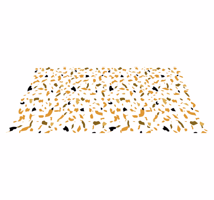 Tapete vinílico texturas terrazzo branco e marrom - TenStickers
